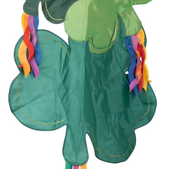 Windsculpts Shamrock Streamers WindSock Hanging Flag St Patricks Day Decor Green - Picture 2 of 4